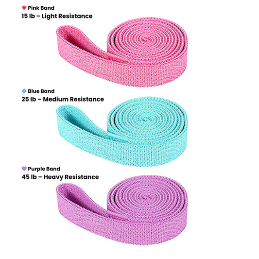 Soft Stretch Resistance Bands (3-Pack)